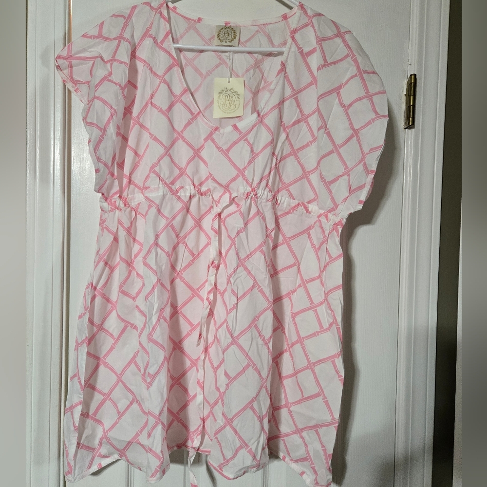 Pink and White Tipsy Tunic Beaufort Bonnet CO TBBC